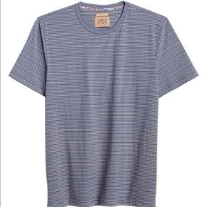 JOE Joseph Abboud Kentucky Blue Stripe Slim Fit Crew Neck Shirt